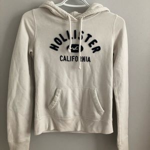 Hollister White Pullover Hoodie